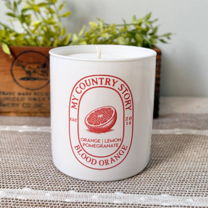 Sojavaxljus med blodapelsin – apelsin, citron, granatäpple för wholesale av My Country Story