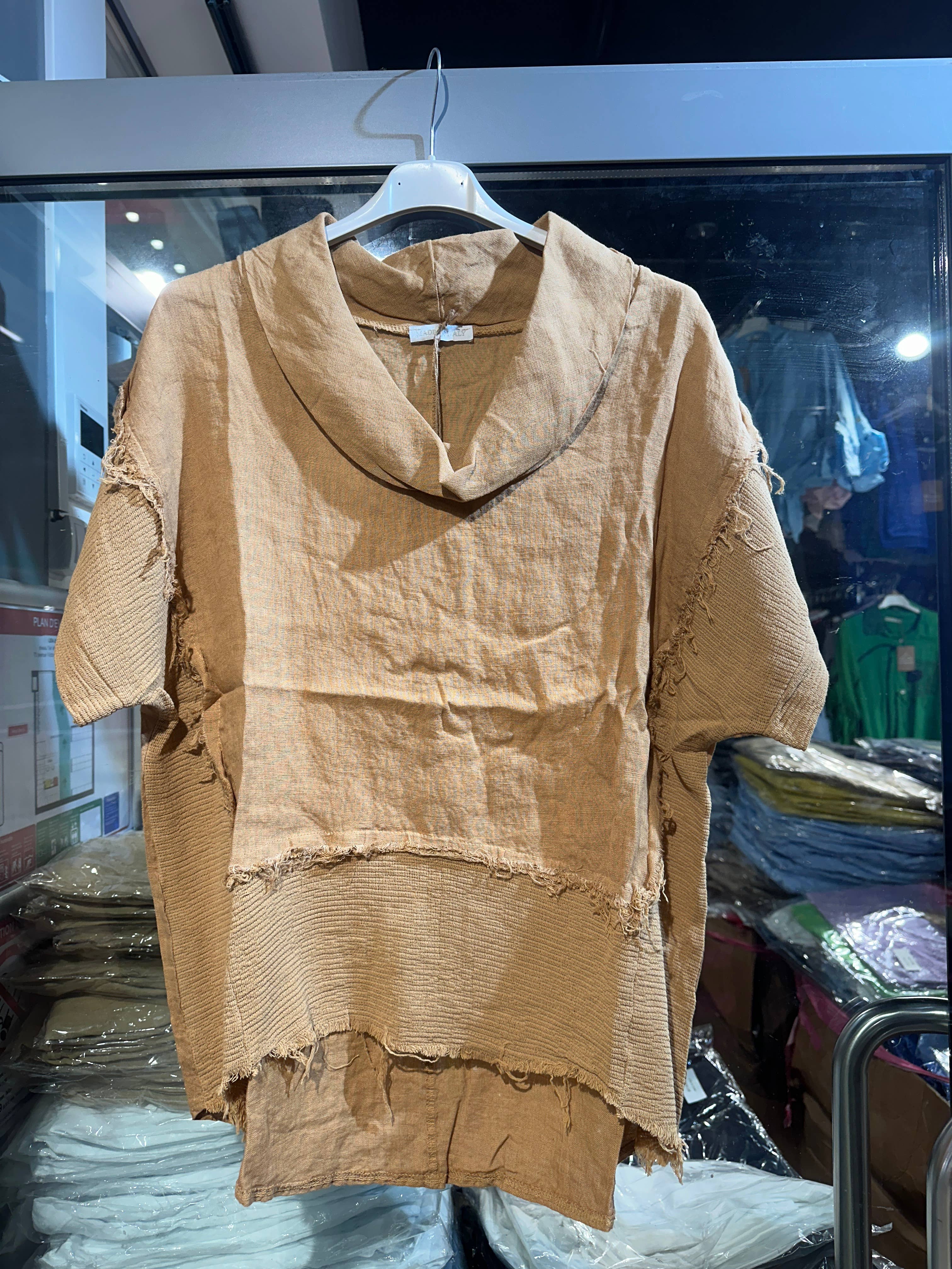 LÉA & LUC – Großhandel Bluse – Damen – 100 % Leinenbluse REF. 462315