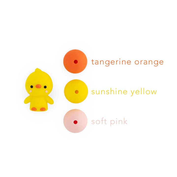 Cara & Co Silicone Craft Supply - Wholesale Craft Supplies - 3D Duck Silicone Focal Beads1