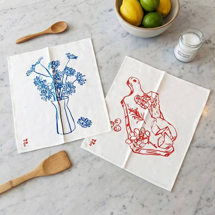 Set med 2 kökshanddukar Soirée för wholesale av NÓDOA DESIGN