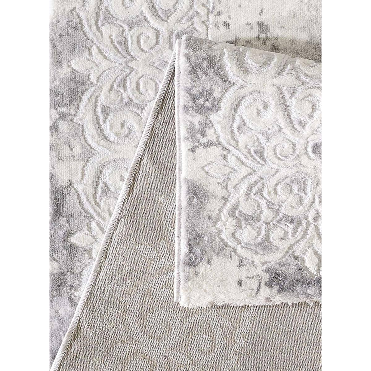 O&Ko - Vente Anti-dérapant pour tapis - Tapis Orient Style 140X140 Rondcm Khy Balrod Gris2