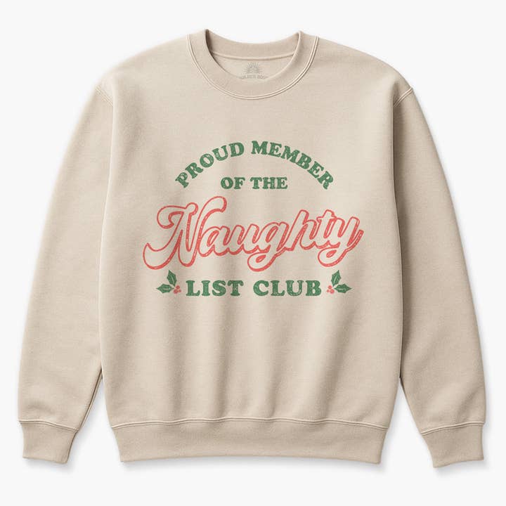 Naughty List Club Holiday – Cozy Christmas Sweater for wholesale by Golden Rose