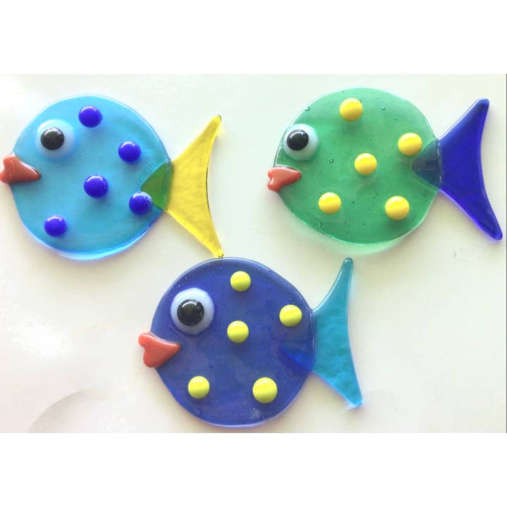 Bubble Fish glass sun catcher/ornament for wholesale by Fish Tales
