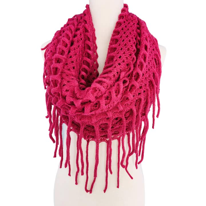 JC Sunny Fashion - Wholesale Scarf - Women's - Magic Tubular Knit Scarf with Transformable Loop Design2