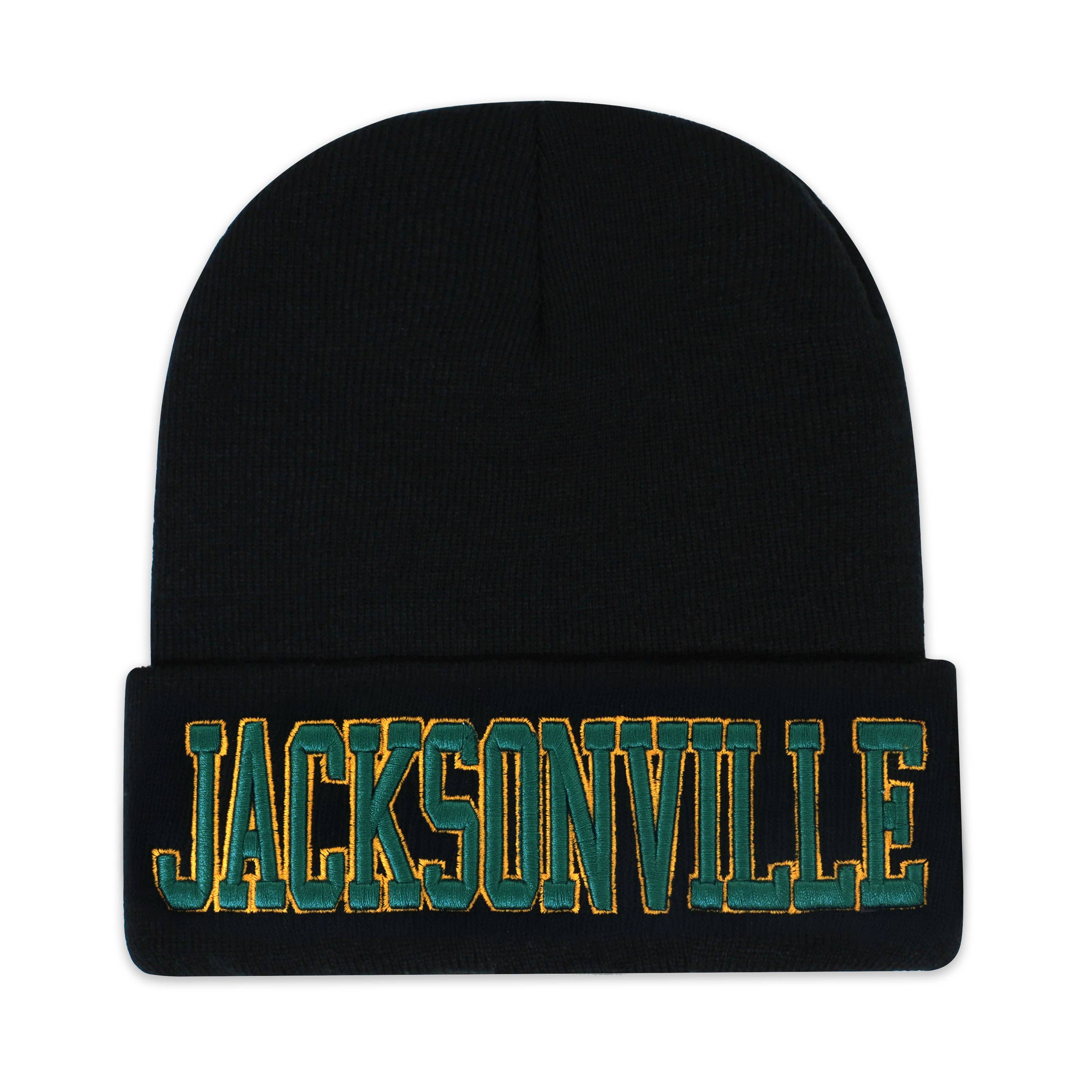 ChoKoLids - Vente Bonnet – unisexe - Bonnets noirs en tricot brodé 3D Football Sports Team City14