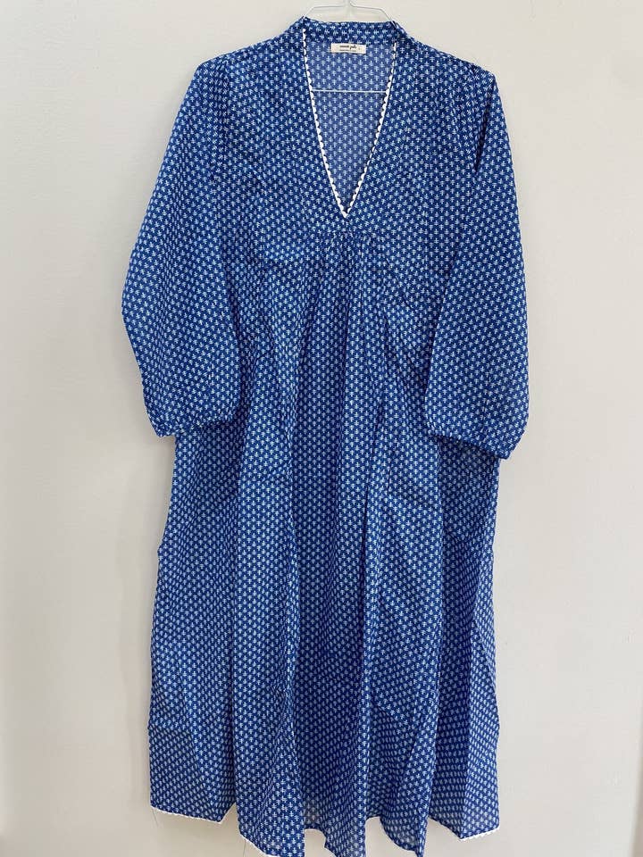 Abito Maxi Cabana - Colore Blu Navy per la vendita all'ingrosso da parte di Camphor Chest