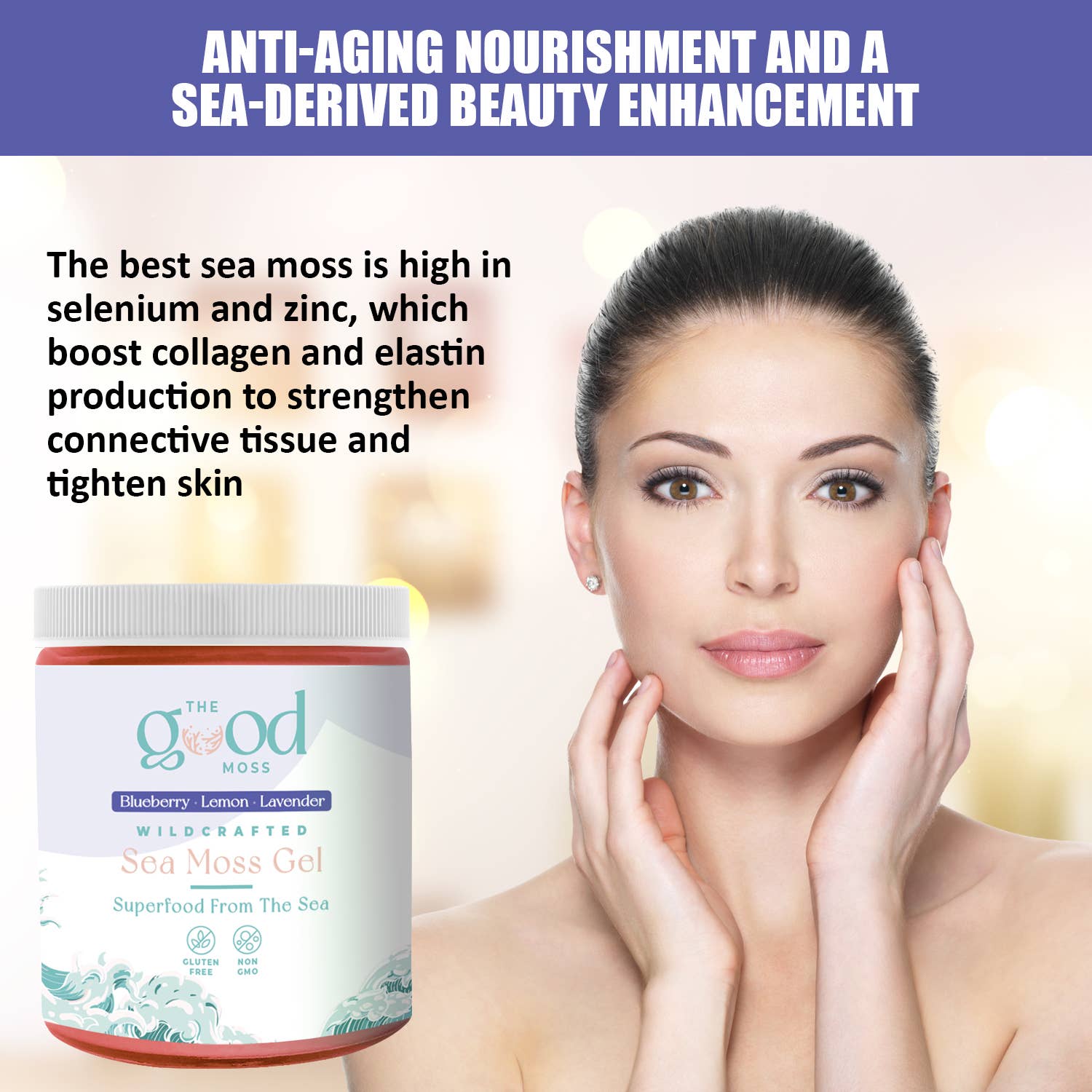 The Good Moss - Wholesale Oral Supplement/Vitamin - Sea Moss Gel - Blueberry Lemon Lavender4