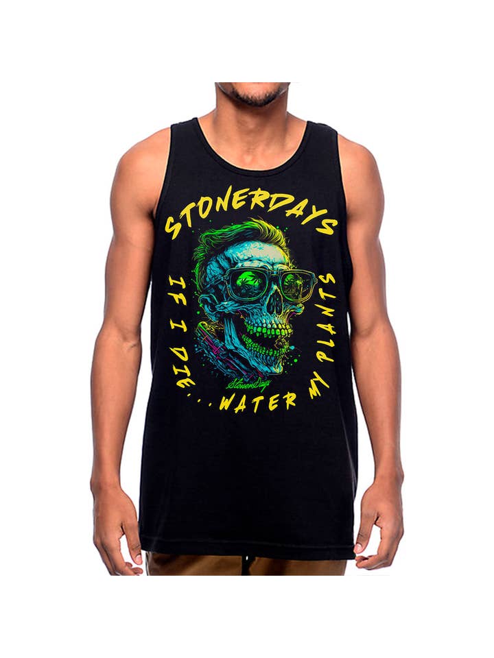 StonerDays Apparel - Vente Débardeur – homme - Réservoir Water My Plants4