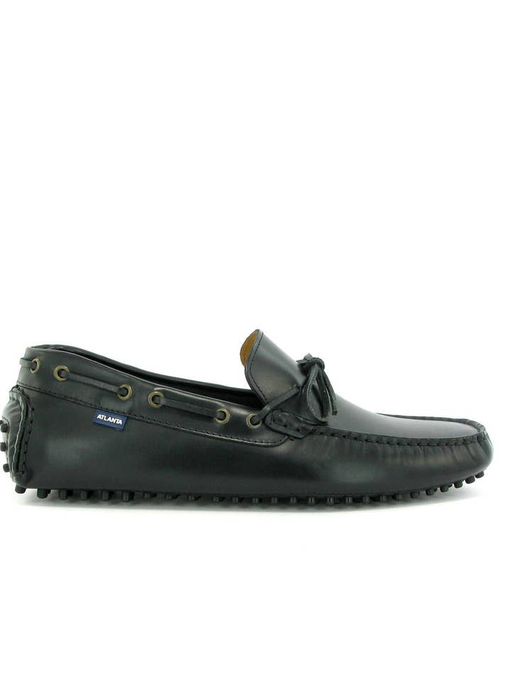 Laces City Drivers - black pull up for wholesale by Atlanta Mocassin