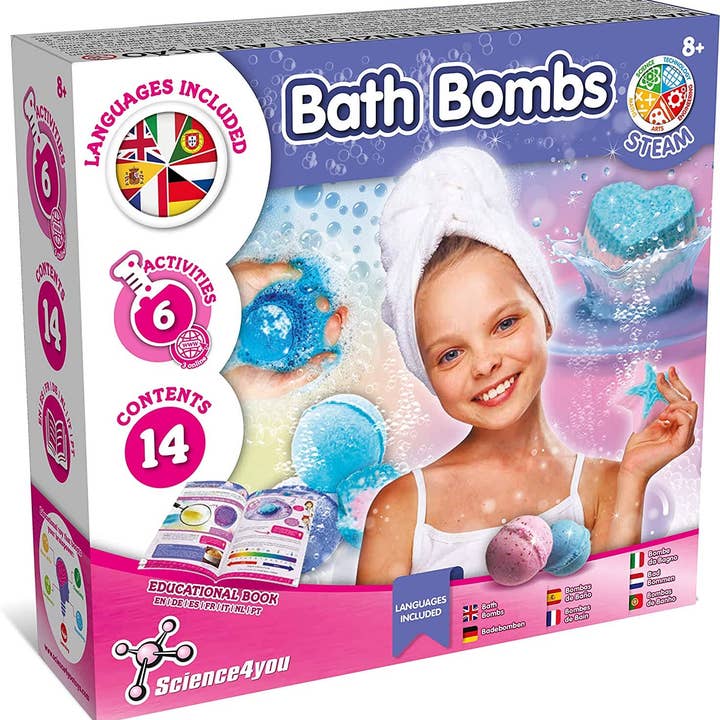 Bath Bombs - Science Toy for Kids (in 7 Languages) for wholesale by Science4you