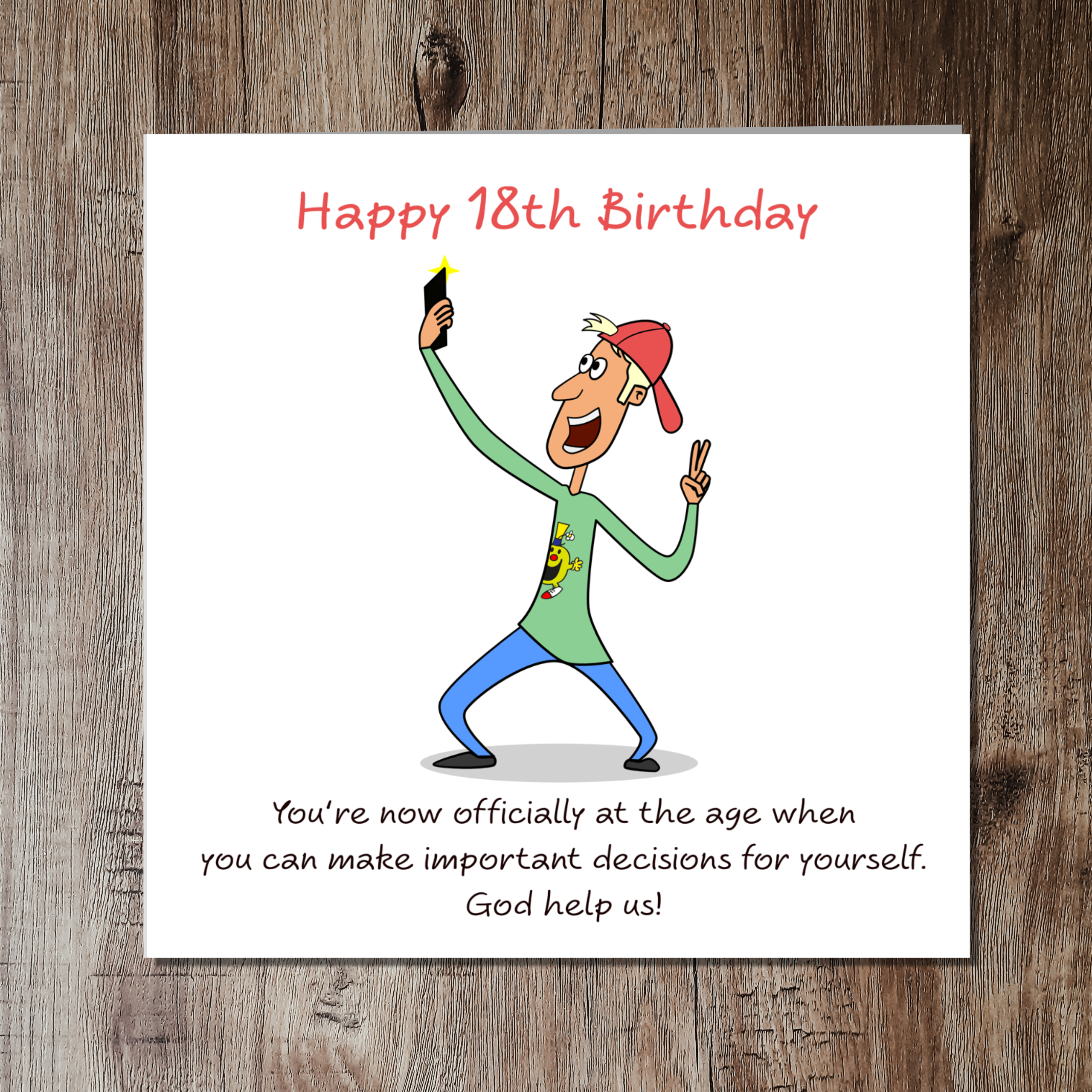 Swizzoo Cards - Vente Cartes d'anniversaire - Carte de 18e anniversaire amusante pour fils, frère, neveu, petit-fils, filleul, petit ami ou tout autre ami de sexe masculin Carte amusante de 18e anniversaire pour homme, garçon, adolescent, humoristique, dix-huit ans grossier et effronté et amusant2