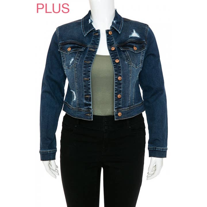 PLUS SIZE REPREVE DESTRUCTED JACKET and other Purchase Wholesale moda plus size. Free Returns & Net 60 Terms on Faire trending on Faire.