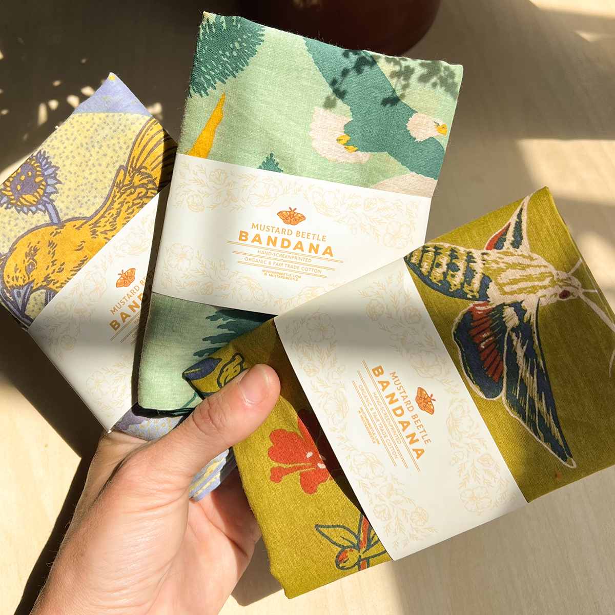 Mustard Beetle - Wholesale Bandana - Women's - Organic Fair Trade Bandana: Pacific Northwest4