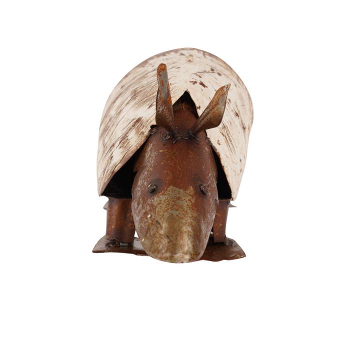 My Amigos Imports - Wholesale Outdoor Ornament/Decor - Farmhouse Garden Metal Armadillo-NEW-16x5x6 inch-Two Colors11