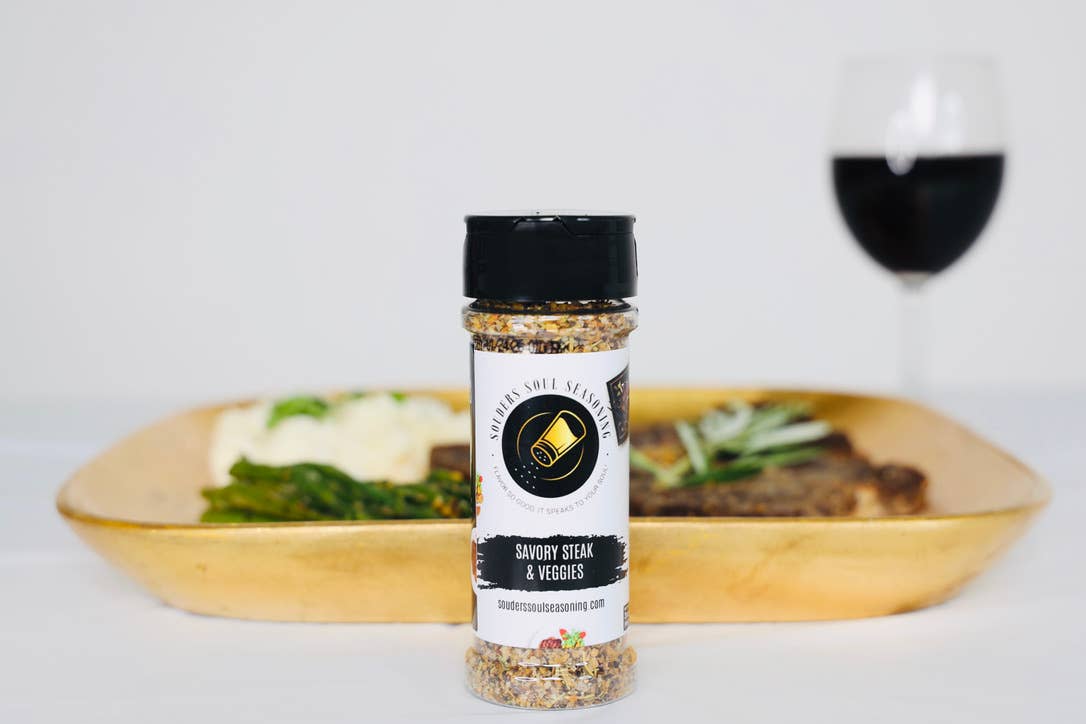 Souders Soul Seasoning - Wholesale Dried Spice Mix - Savory Steak & Veggies Seasoning1