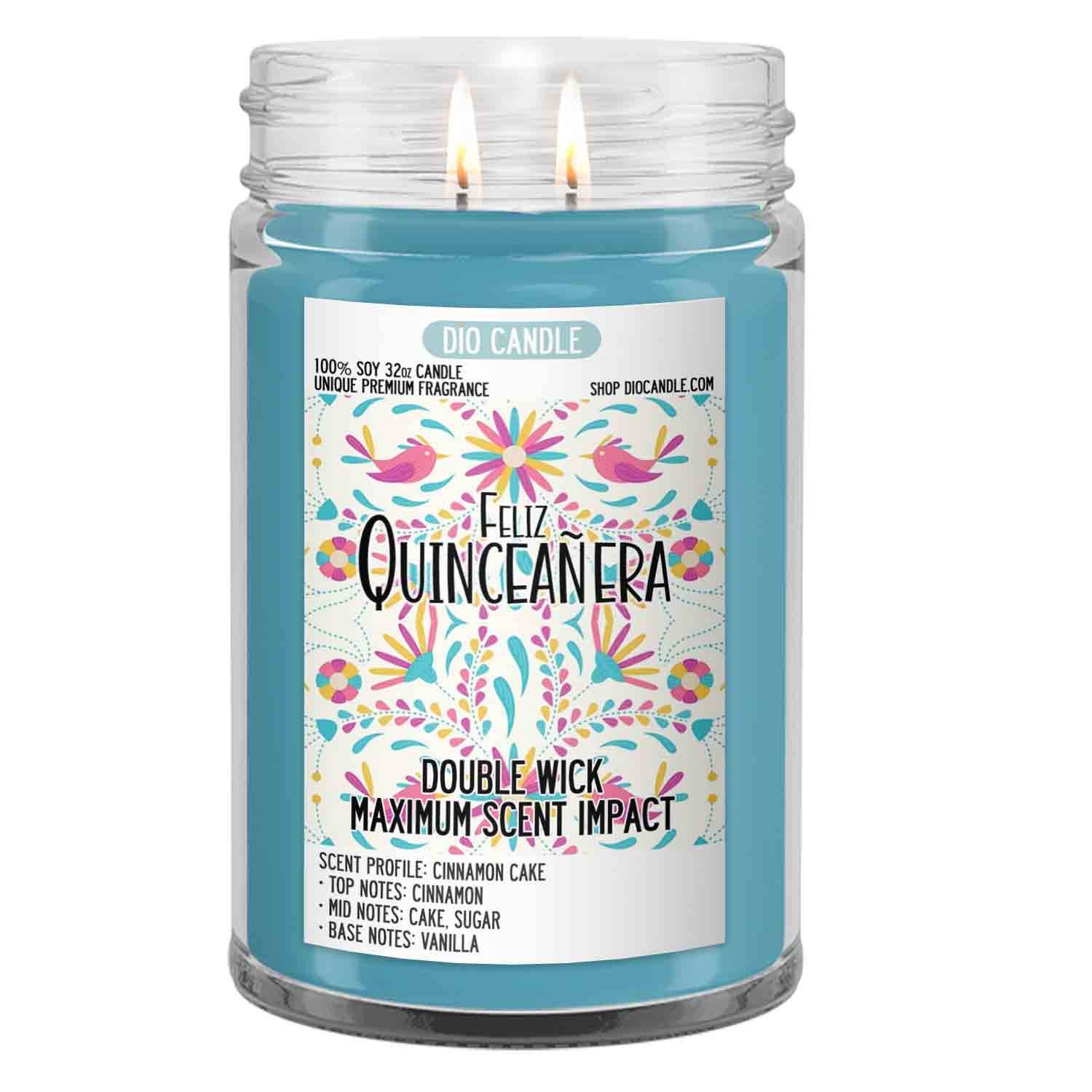 Dio Candle Company - Wholesale Jar/Filled Candle - Quinceañera Birthday Candle1