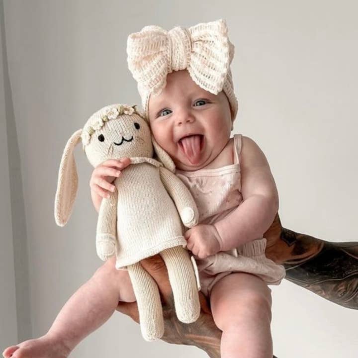 Crochet Topknot for wholesale by Mae and Rae Bows