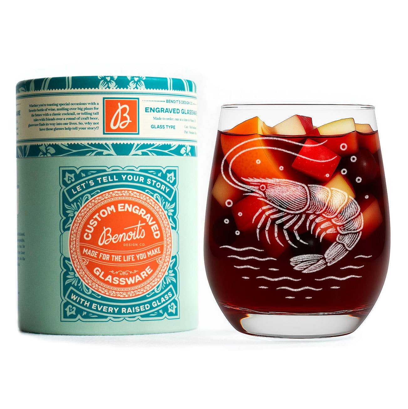 Benoit's Design Co. – Engroshandel Cocktail-/likørglas – Rejeglas3