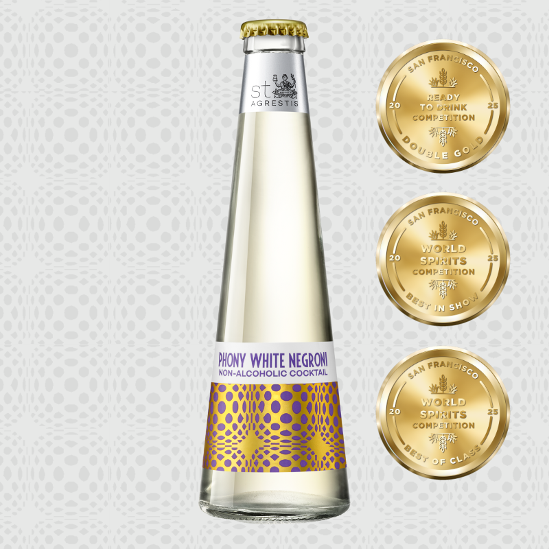Phony Negroni x St. Agrestis - Wholesale Non-Alcoholic Aperitif/Mocktail - St. Agrestis Non-Alcoholic Phony White Negroni.1