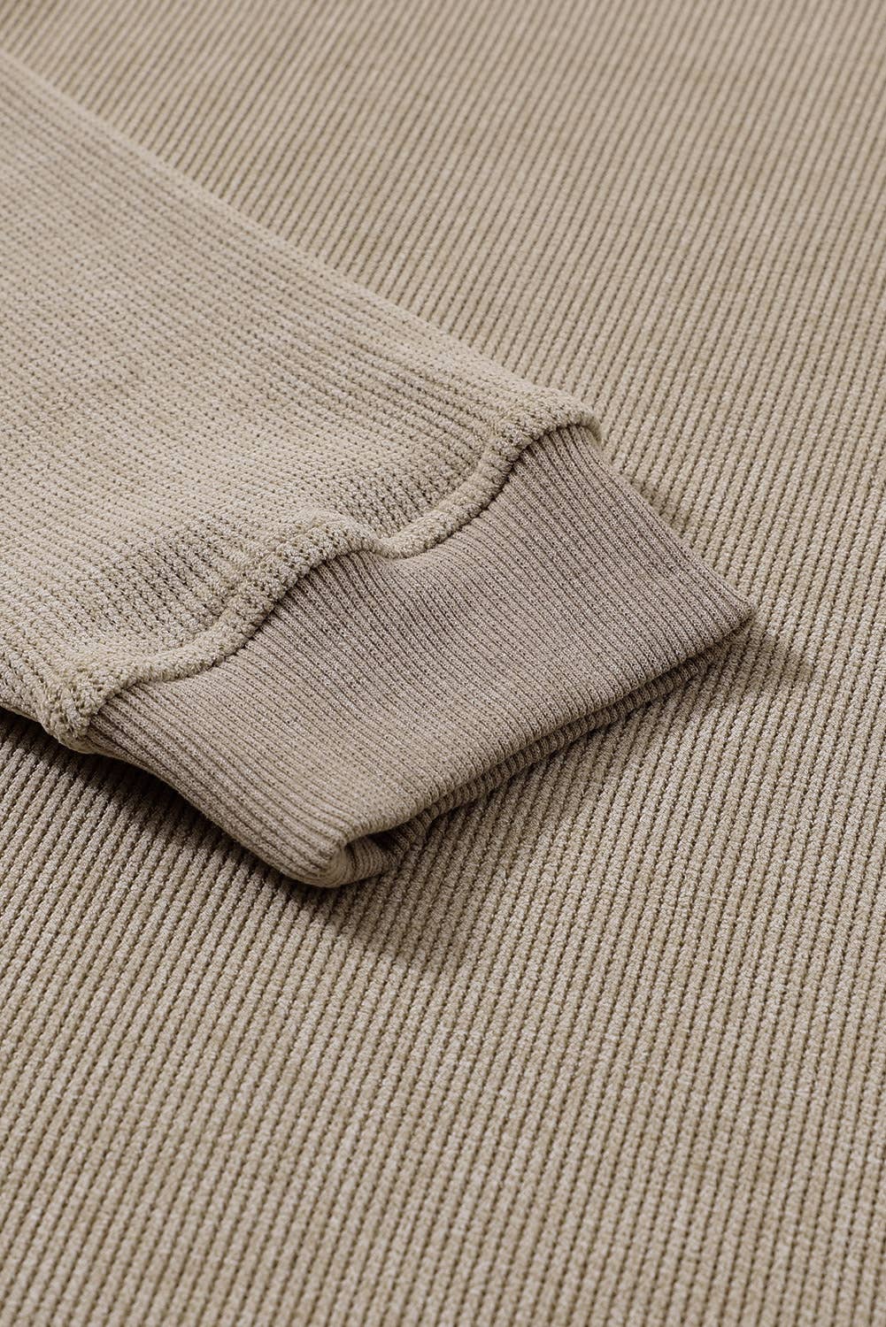 PartyEight - Wholesale Sweatshirt - Women's - Solid Ribbed Knit Round Neck Pullover Sweatshirt3