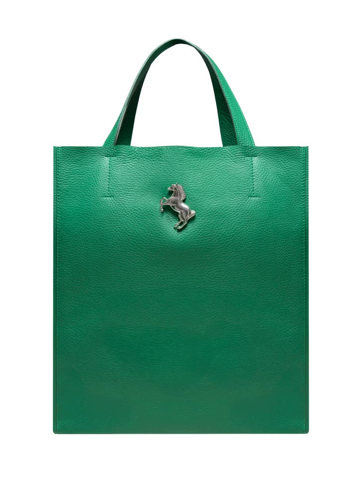 Grote Leren Tas Groen voor wholesale door TENTROYA