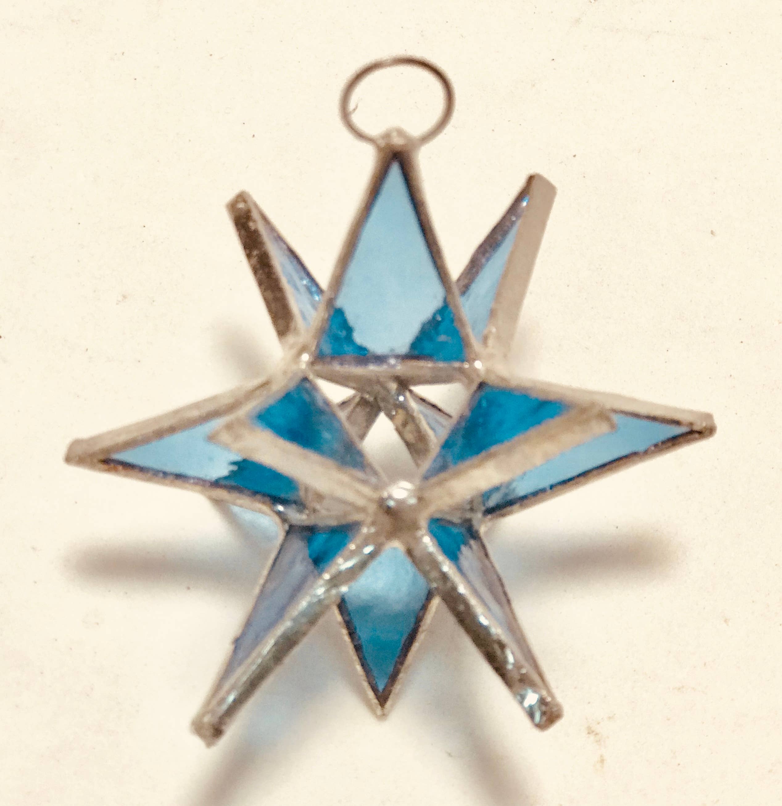 Fiesta Color – wholesale Ornament – 4 1/4 inch -  Stained Glass Moravian Star.   Handmade4