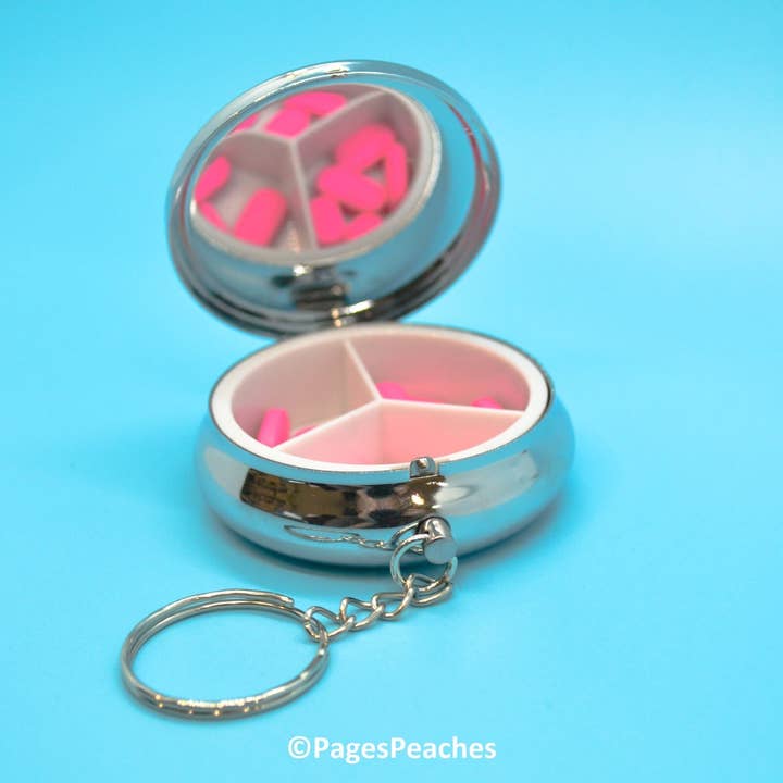 Page's Peaches - Wholesale Pill Organizer - Brat Pill Case Keychain Travel Medication Organizer6