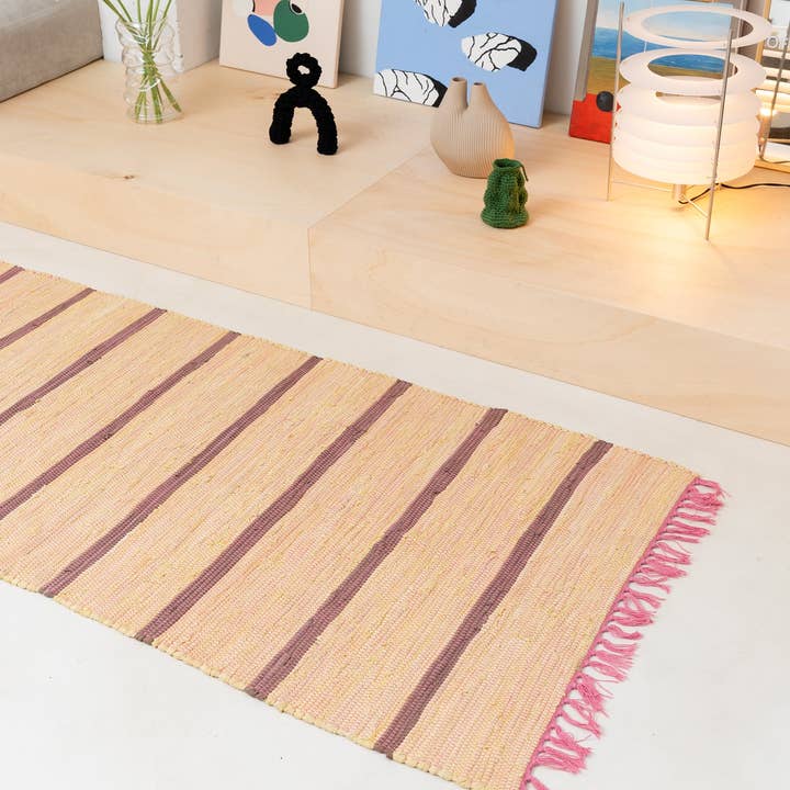 Tarta Gelatina - Venta al por mayor Alfombra pequeña - Alfombra reciclada artesanal18