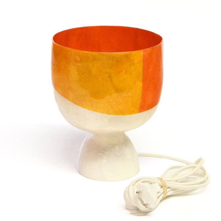 Lampe à Poser en nacre Small Tricolore Eté pour la vente par Ithemba