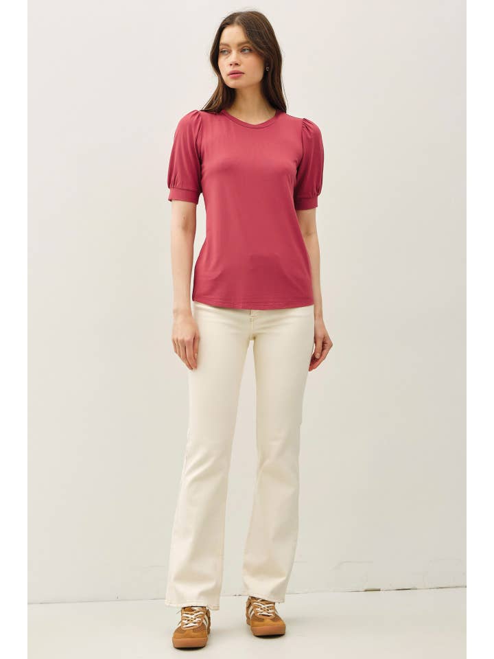 Be Cool - Wholesale Knit Top - Women's - BAMBOO/MODAL ULTRA SOFT VOLUME SLEEVE BASIC TOP 13