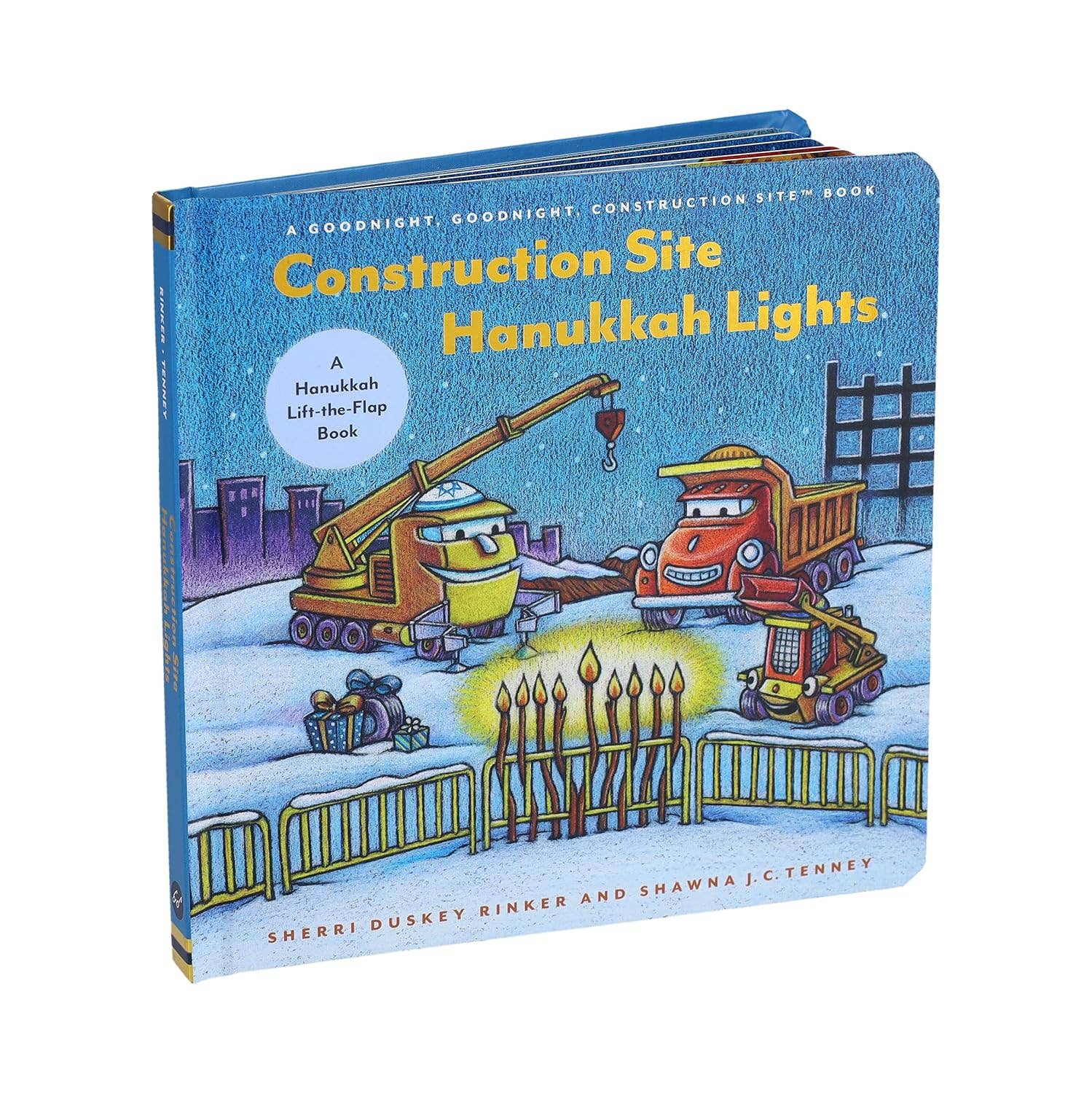 Chronicle Books - Wholesale Baby & Toddler Book (0-2) - Construction Site Hanukkah Lights1
