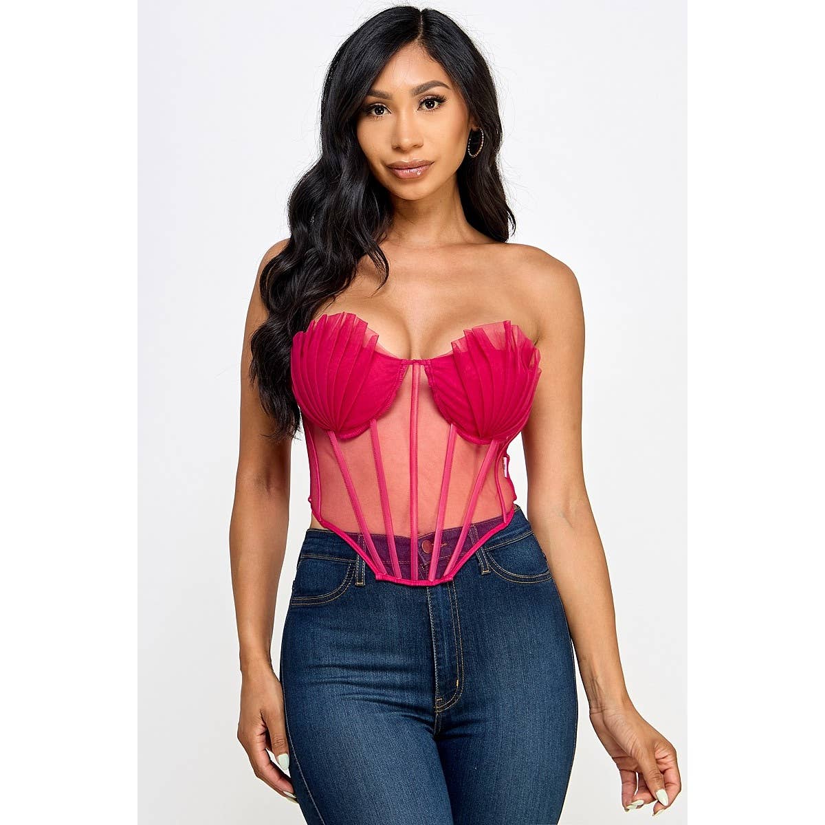 Black Pearl Clothing – wholesale Blouse – Women’s – OCEAN GODDESS BUSTIER TOP2