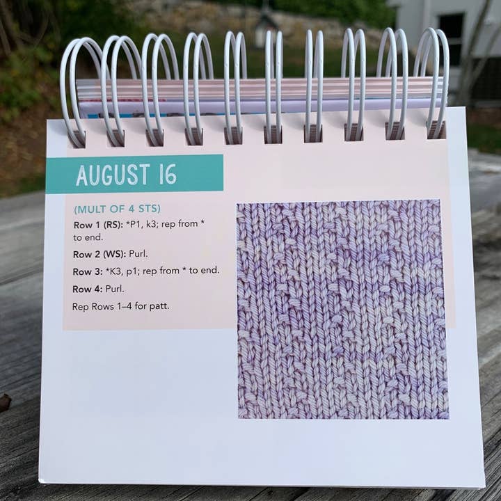 REMOVED BRAND - Wholesale Calendar - Year of Knitting Stitches: A Stitch-A-Day Perpetual Calendar3