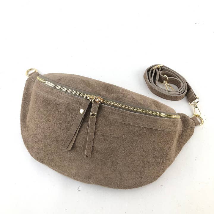 MILANO AMOUR - Wholesale Belt Bag - Women's - POUCH MOSS ECO SUEDE