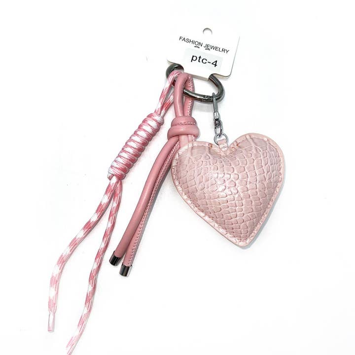 LINETA - Wholesale Keychain - Women's - PTC-4 Trendy keychain heart pattern3