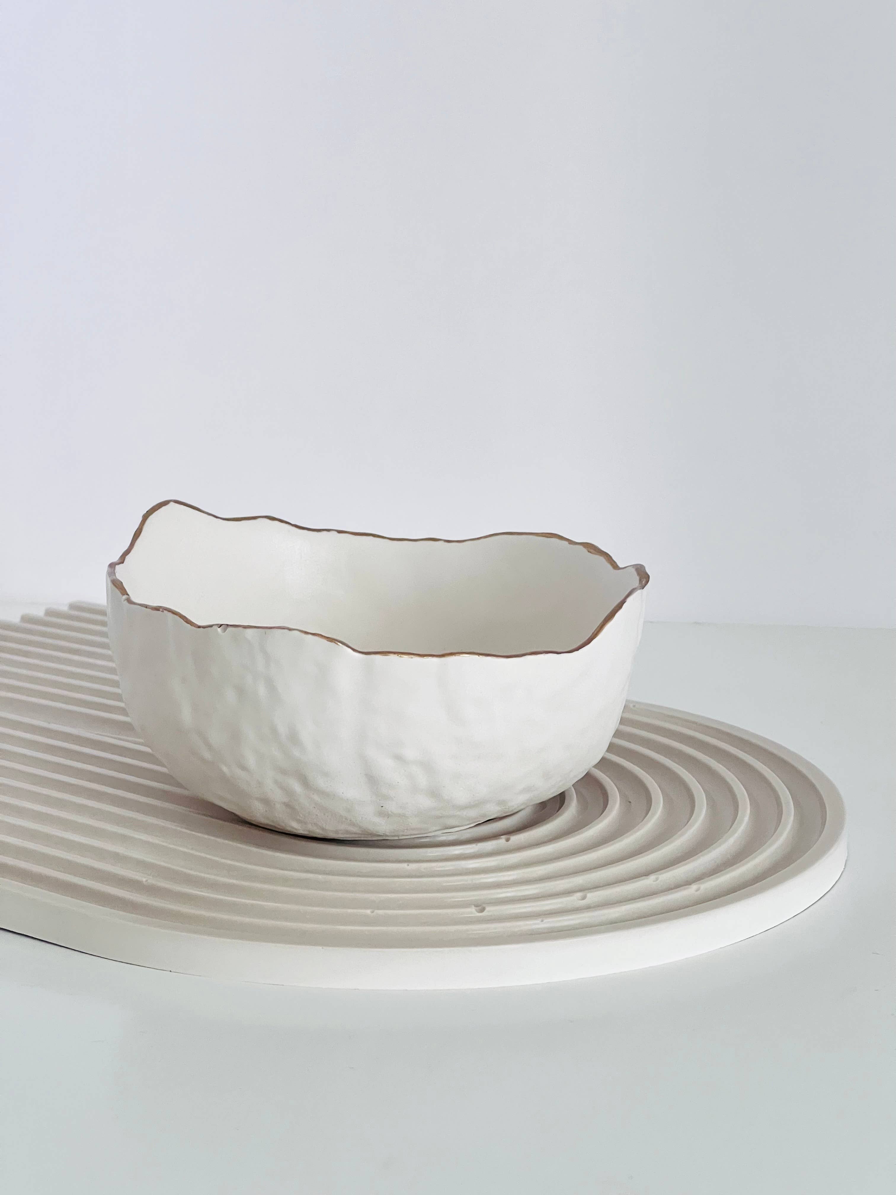 Kenley Boutique - Vendita all'ingrosso Portacandele - Ciotola in cemento minimalista per candela - 8,5 oz4