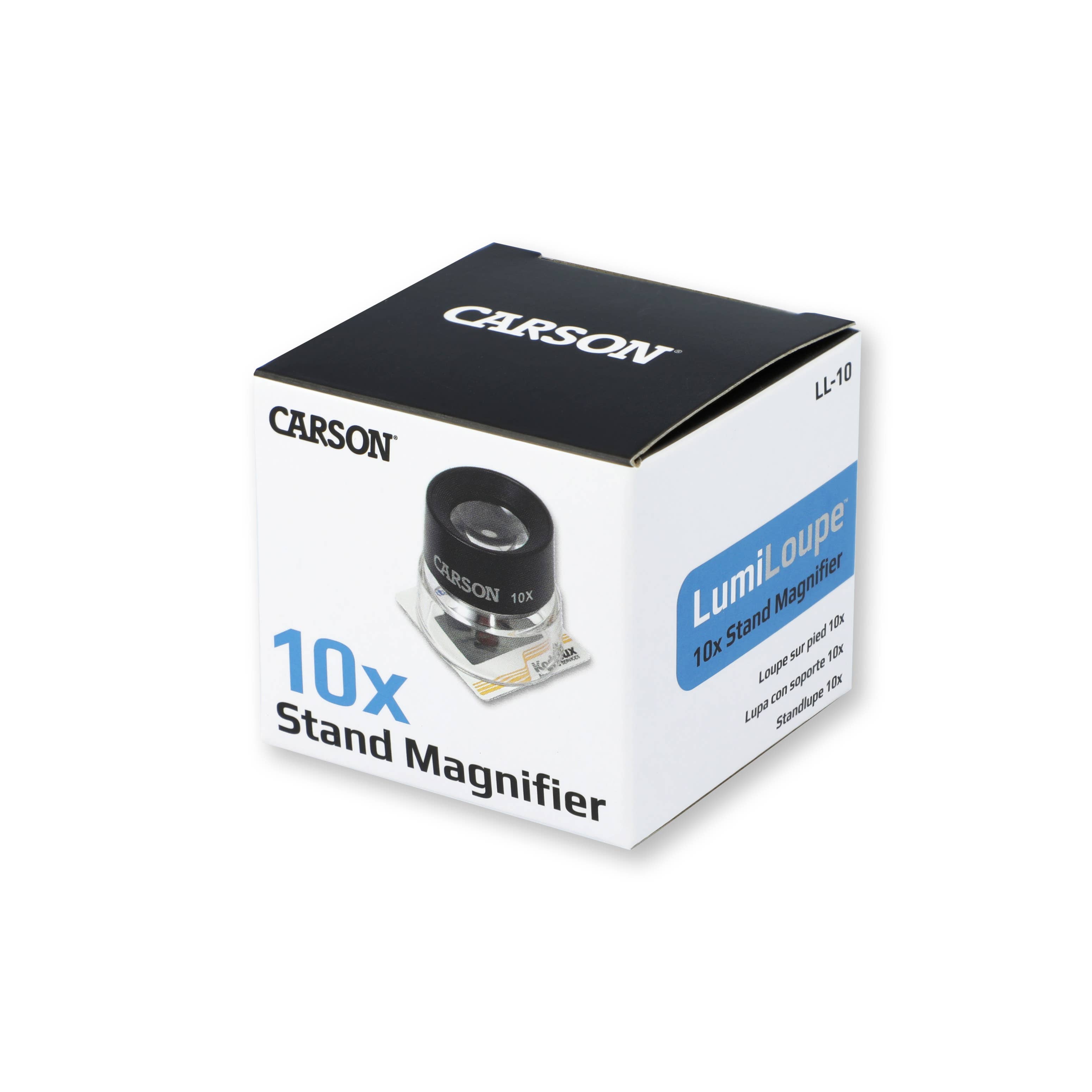 Carson EU - Wholesale Magnifying Glass - LumiLoupe 10x pre-focused stand magnifier with two lenses4