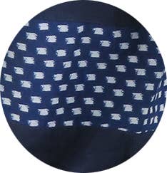 Epigram - Wholesale Grocery/Shopping Bag - Navy blue lined cotton shopping bag with Japanese-style band1