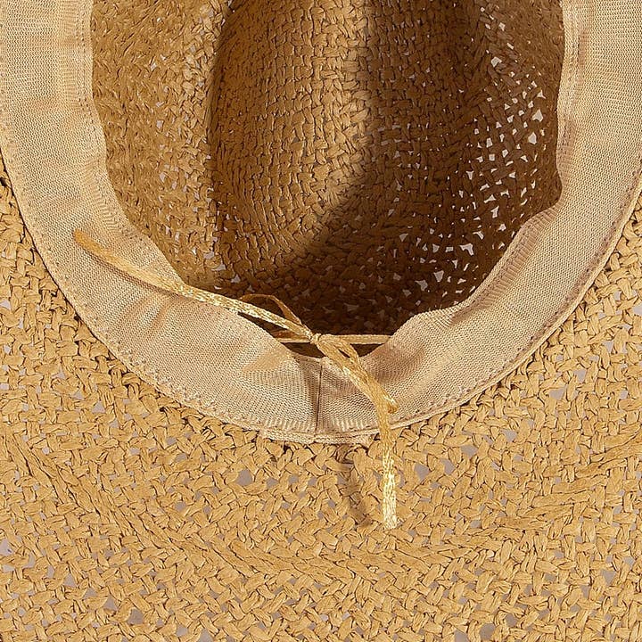 Collections by Fame Accessories - Wholesale Straw Hat - Women's - Braided Rope Band Straw Hat