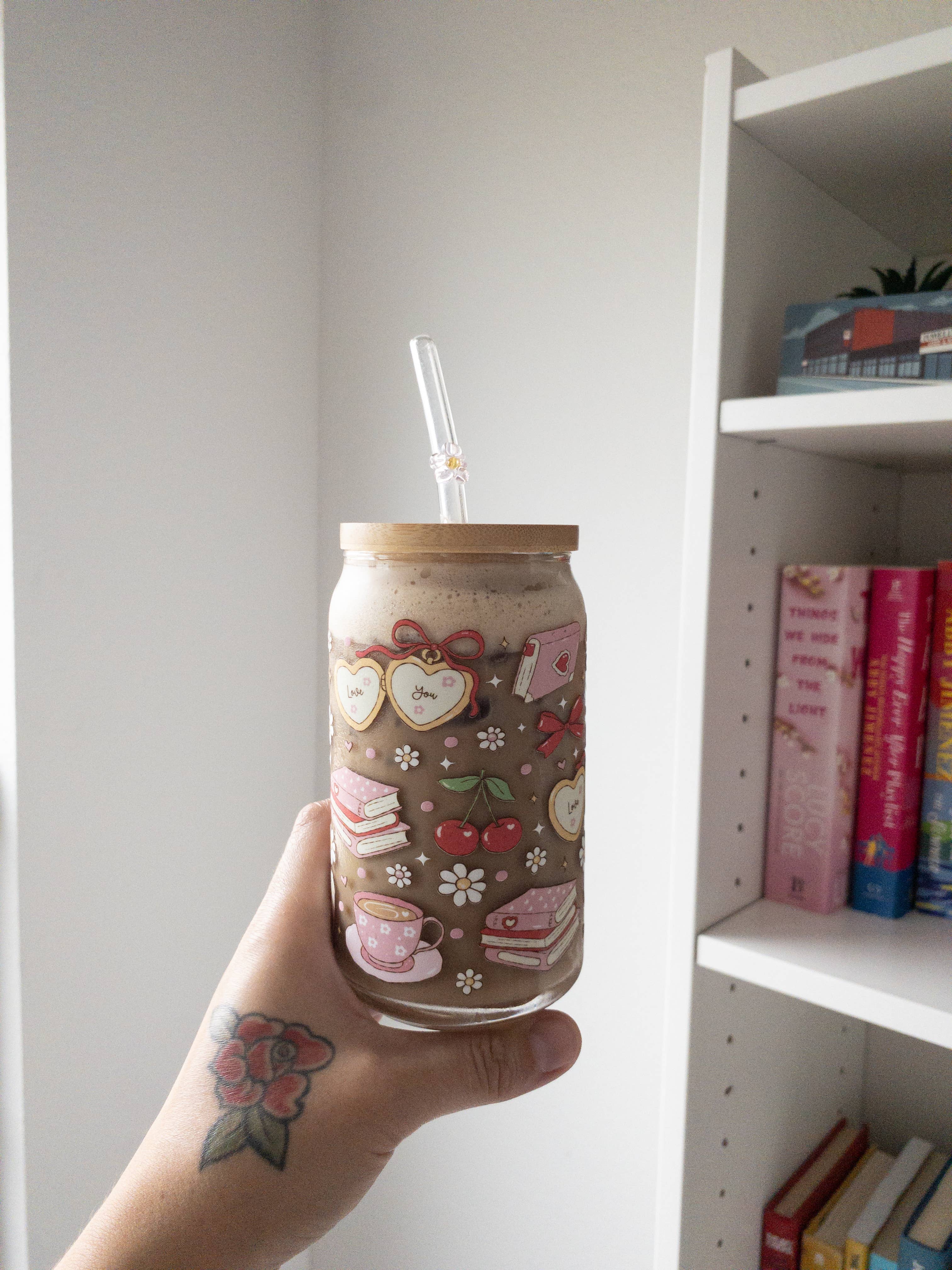 Be Bold Stay Bold – wholesale Drinking glass/cup – Pink Romance Glass Cup, Bookish Glass Cup8