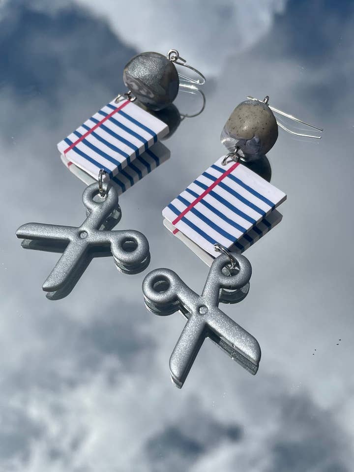 Rock Paper Scissors Dangle for wholesale by She makes clay