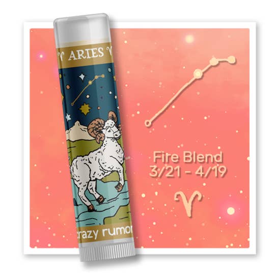 Aries - Fire Blend Lip Balm for wholesale by Crazy Rumors UK