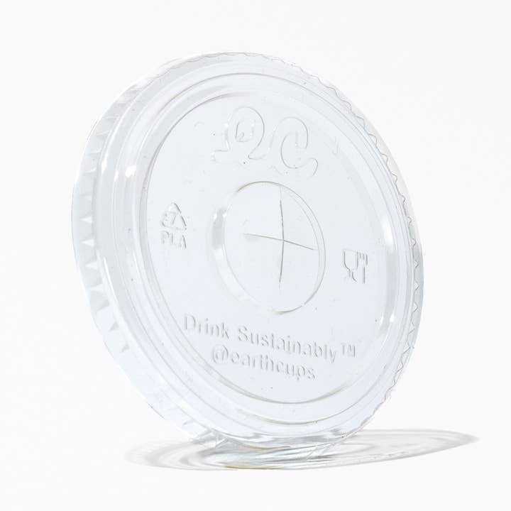Compostable Cold Flat Lids for wholesale by Earth Brands