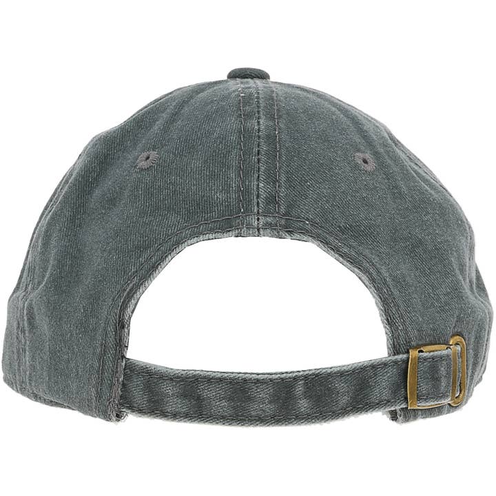Pavilion - Wholesale Baseball Cap - Men's - Dad - Dark Gray Washed Cotton Twill Hat6