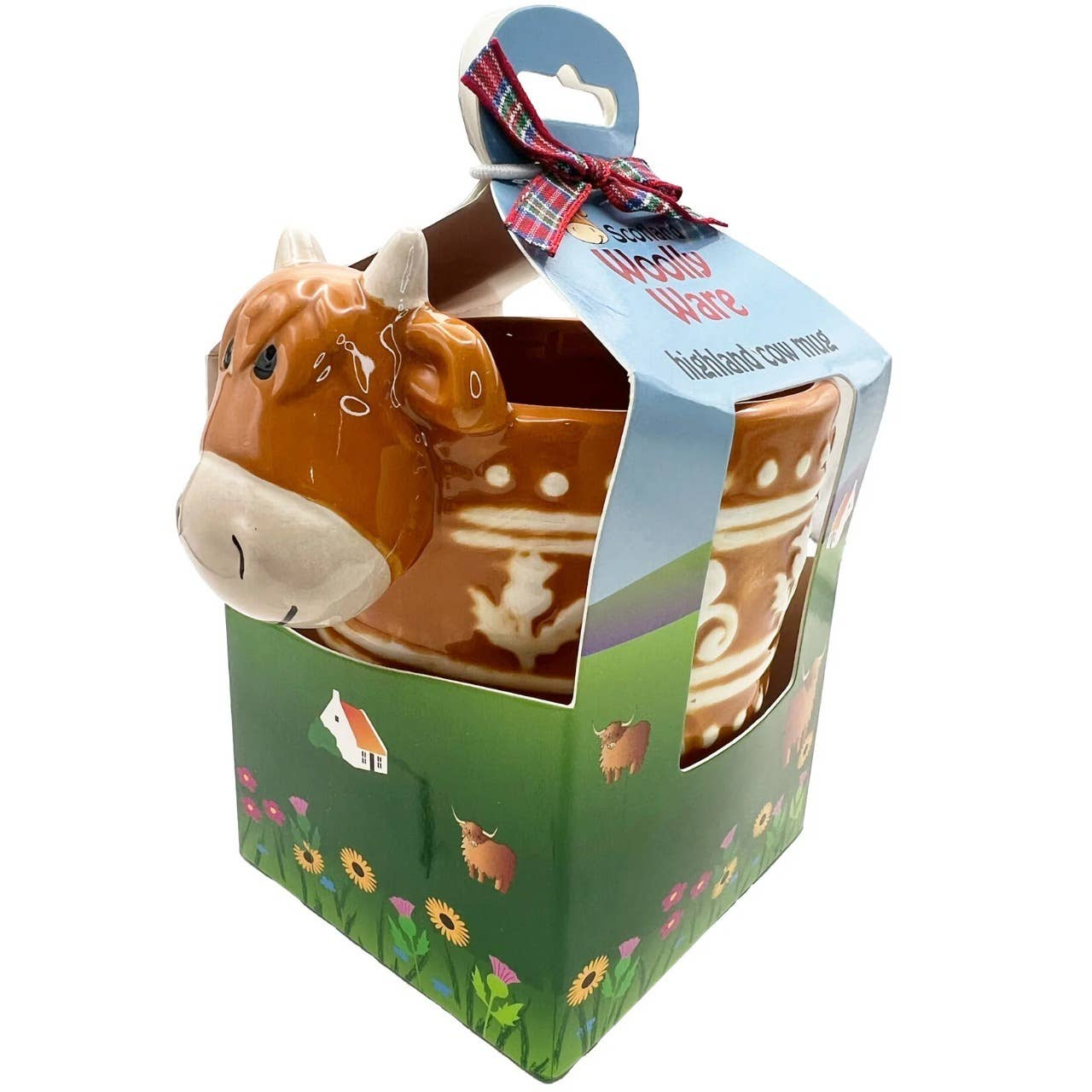 Dublin Gift Company - Vendita all'ingrosso Tazza - Tazza in ceramica con design mucca scozzese2