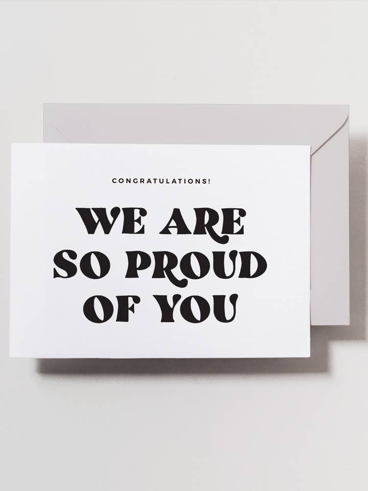 Congrats Card for wholesale by Haven Print Co.