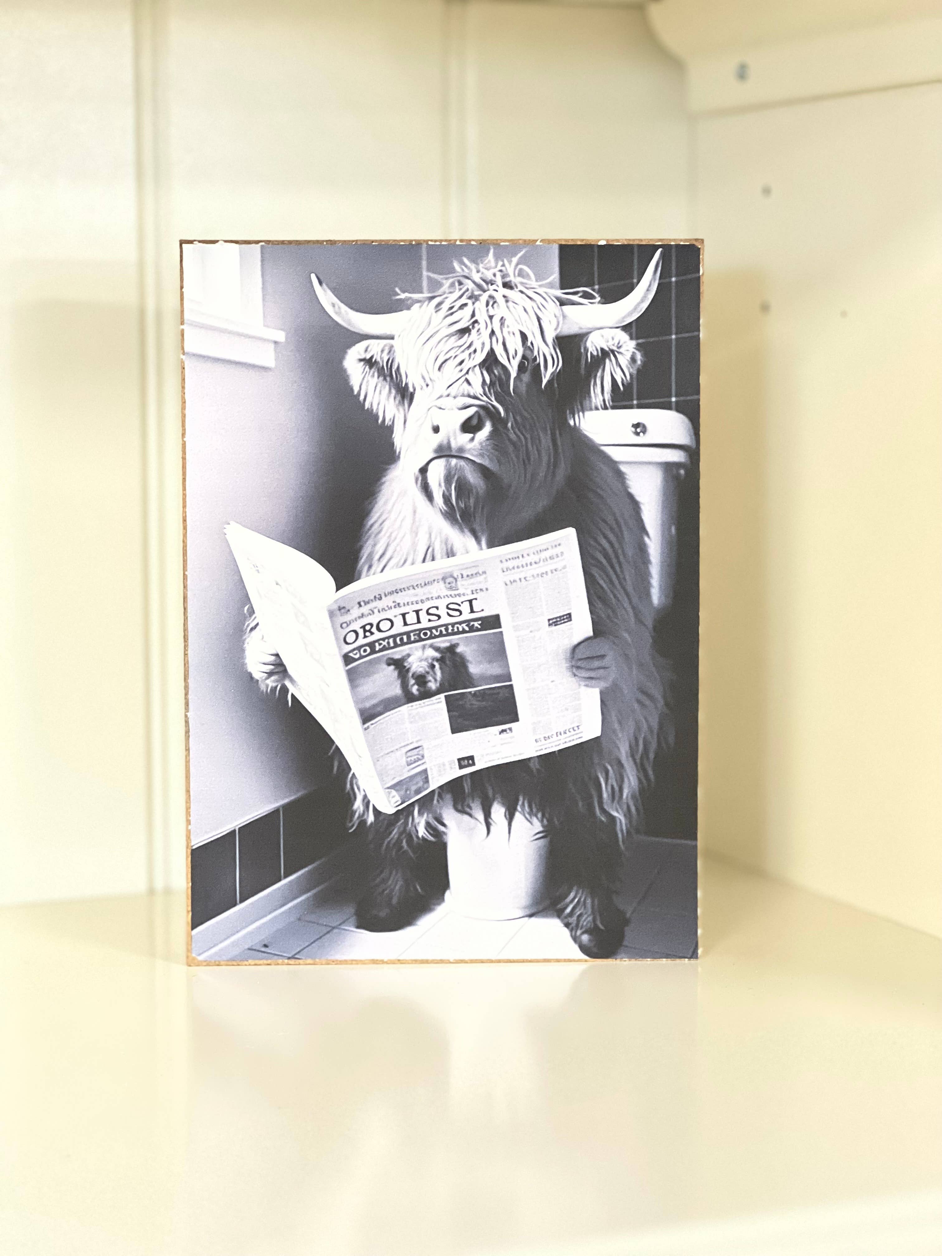 Thompsons Handmade Country LLC - Vendita all'ingrosso Cartelli da bagno - Cartelli umoristici per bagno con animali0