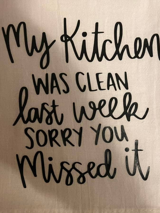 LA MIA CUCINA ERA PULITA LA SCORSA SETTIMANA - ASCIUGAMANO per la vendita all'ingrosso da parte di Bearded Bird Apparel