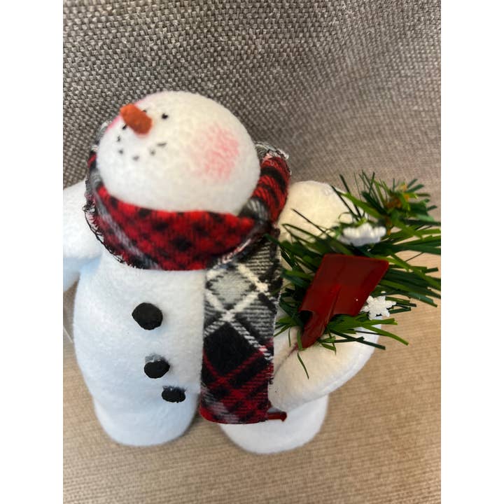 Sandy Pants Snowmen - Wholesale Christmas Decoration - Fleece Stuffed Snowman_Sandy Pants Snowday_Shovel3
