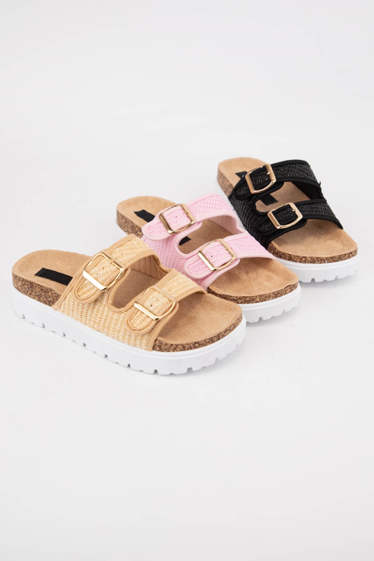 CCOCCI - Wholesale Sandals - Women's - JOONIE-03A RAFFIA DOUBLE STRAP PLATFORM SANDAL1